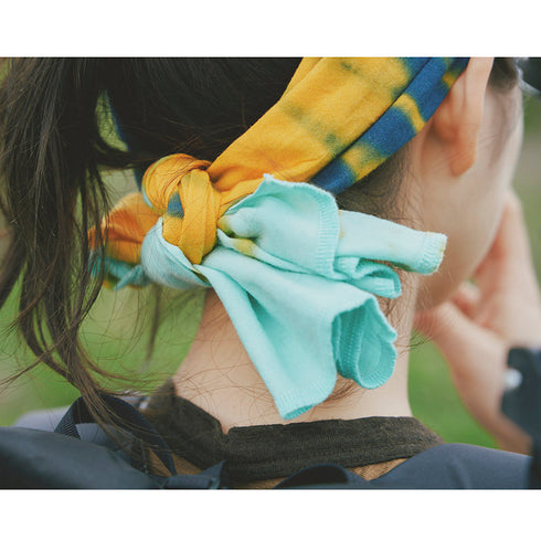 CHAORAS Sports Tenugui / Turquoise orange